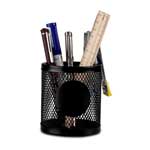 Mini mobile phone stand with double pen holder