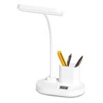 PenZen Time: Rechargeable LED lamp with Clock, Pen stand tumbler and Phone stand | 3 Color light with Brightness adjustment | Type C Charging | 2400 mAh battery