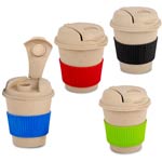Stainless steel Bamboo Vacuum flask with Tea Strainer | Capacity 400 ml approx