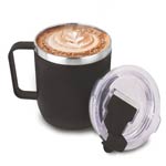 Bamboo Coffee mug: Eco friendly mug with flip top Lid and Anti-Scald sleeve | Capacity 250 ml