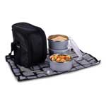 Mini Lunch box bag with 2 Microwave safe containers, Spoon, Fork and Tablemat