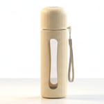 ClearSip EcoWrap: Borosilicate Glass bottle with Bamboo Cap and Cork sleeve | Capacity 600ml (approx)