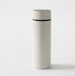 TerraSpeckle: Wheat Straw Glass Bottle with Metal Accent Cap | Capacity 425ml (approx)
