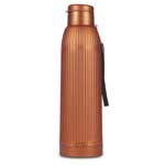 ClearSip Fold: Double wall Borosilicate Glass bottle with SS infuser Net | Folding carry handle | Capacity 325ml (approx)