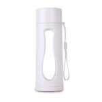 GraniteStation: Wheat straw Glass Bottle with Phone Stand Cap & Silicone Strap | Capacity 315ml (approx)