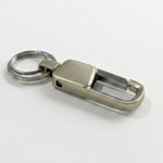 Rectangle hanging metal keychain with Bottle Opener | Gunmetal Plate with PU strap
