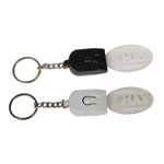 Rectangle hanging metal keychain with Bottle Opener | Cork strap