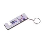 Oval Keychain with Phone stand | Gunmetal branding plate