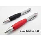 Matte Metal Pen with Colored highlights