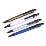 Metal pen with Bamboo pusher and Fidget ball