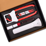 Set of Black Stainless Steel Bottle with 2 Stainless steel cups in Gift box | Bottle capacity 1L approx