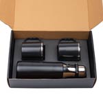 Set of Candy Insulated Steel Bottle with 2 Stainless Steel cups in Gift box | Keeps hot/cold up to 6 hours | Exclusive blister packing