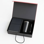 3 pc Eco Gift Set : Insulated Square Eco Steel bottle with 2 Eco Steel cups | Keeps hot for 4-6 hours