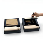 A5 Size Bamboo Notebook With Bamboo Duo Pen