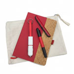 Notebook Set of 2: Magnetic 3 Fold Notebook, Metal Pen with Fidget ball in in Hard board box