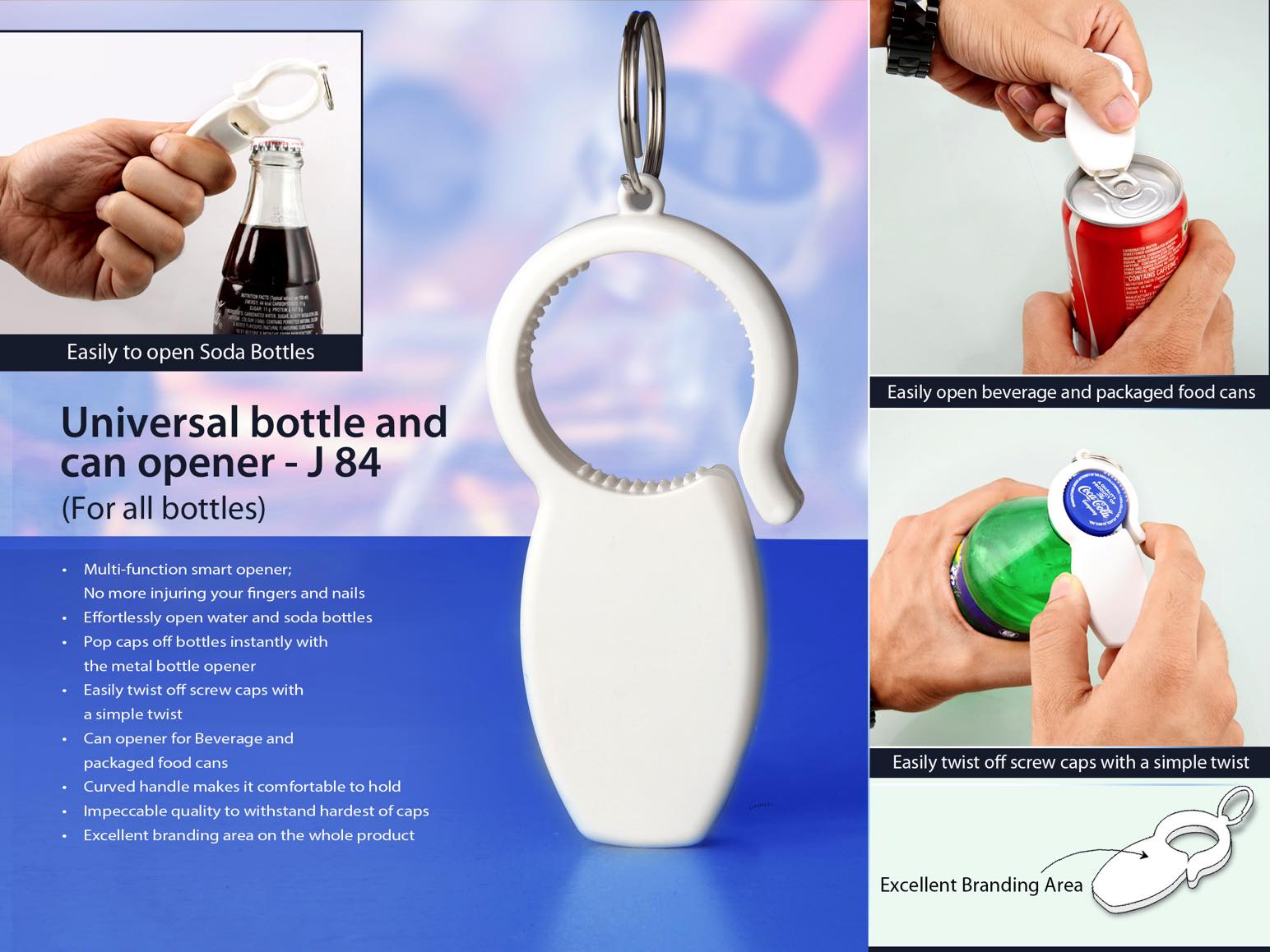 Universal bottle and can opener: For all bottles - https://youtu.be/m-OYeUgDClA