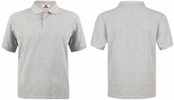 WD-016 Grey Polo T-Shirt
